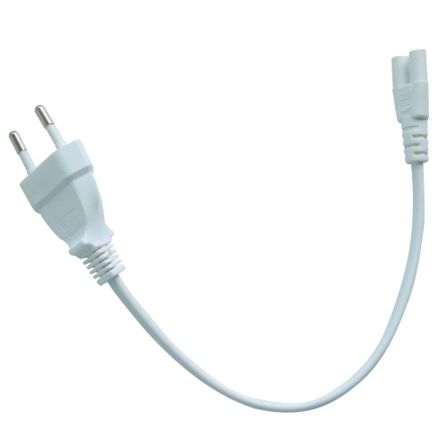 欧标电源插头转 T5 灯管插头延长线 - 交流电源线