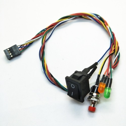 电源开关线束 船型复位开关 机箱按钮线 - 线缆组件